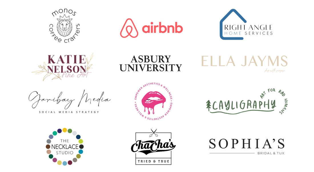 Past and present clients and brands that Esther Ellyn has done photography or social media work for.
